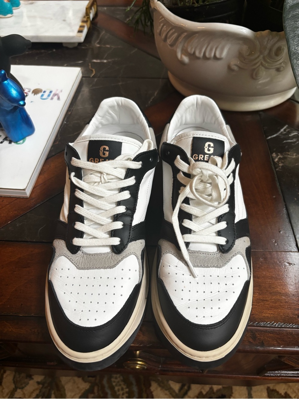 Greats Women's Low-Top Athletic Sneakers in Black, White, Gray